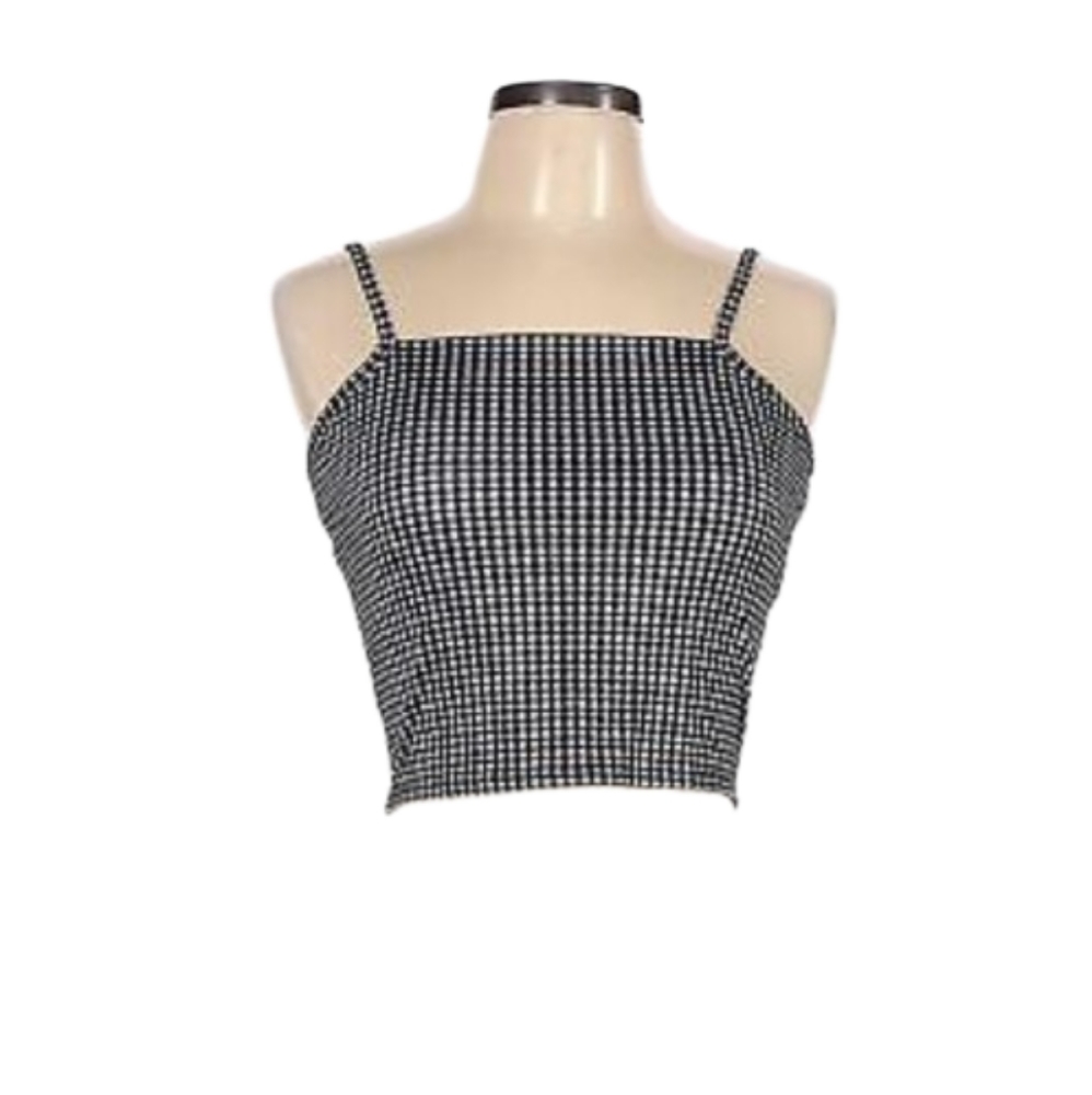 Fitz & Eddi Medium Black and White Crop Top